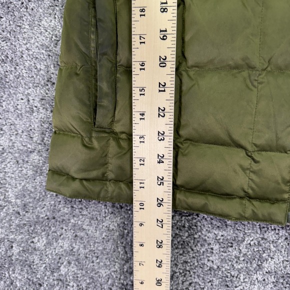 Cabela's Jacket Womens Large Green Down Puffer Hooded Full Zip Outdoor Winter - Picture 5 of 15